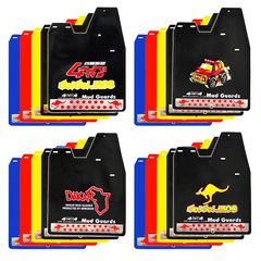 Mud Flaps SUV 48x36cm 4 pcs - 4WD ΚΟΚΚΙΝΟ