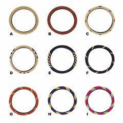 Steering Wheel Cover Wooden Beads - B