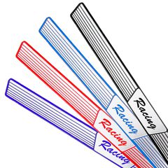 Racing Step Rail Small Onyx 2 pcs - ΜΠΛΕ