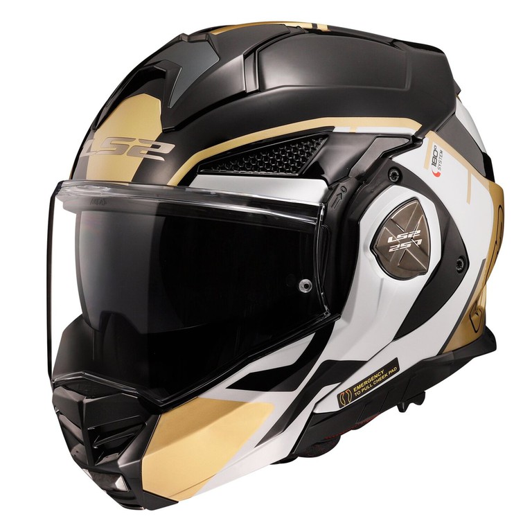 LS2 LS2 Advant X Metryk helmet black gold