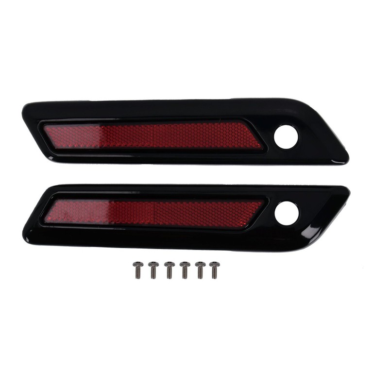 MCS Saddlebag latch cover set. Black