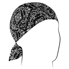Zan Headgear ZANheadgear Flydanna® Cotton Black Paisley