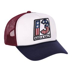 13 and a half company 13 1/2 Americana trucker cap blue
