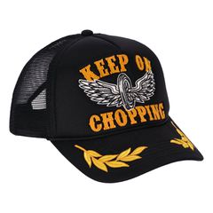 13 and a half company 13 1/2 Keep On Chopping trucker cap black