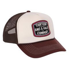 13 and a half company 13 1/2 Outlaw Club trucker cap brown