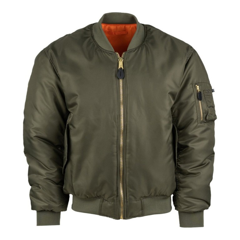 Army Surplus MA-1 Bomber flight jacket dark green