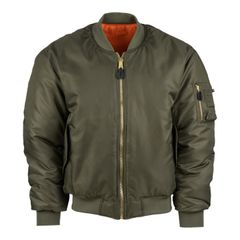 Army Surplus MA-1 Bomber flight jacket dark green