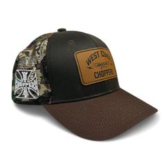 West Coast Choppers WCC Hunter Trucker cap brown/camo