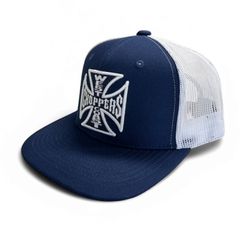 West Coast Choppers WCC OG Cross Flatbill cap navy/white