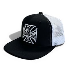 West Coast Choppers WCC OG Cross Flatbill cap black/white
