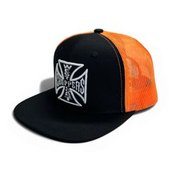 West Coast Choppers WCC OG Flatbill cap black/orange