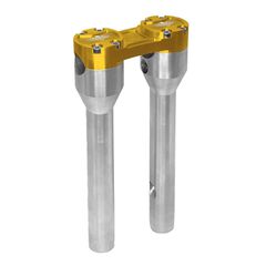 HeinzBikes HeinzBikes, Clubstyle straight risers 12″. Silver/Gold