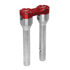 HeinzBikes HeinzBikes, Clubstyle straight risers 12″. Silver/Red