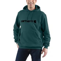 Carhartt Carhartt Signature Logo hoodie greenstone