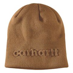 Carhartt Carhartt Knit Embossed beanie carhartt® brown