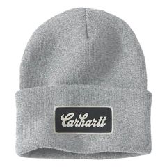 Carhartt Carhartt Script Patch beanie heather grey