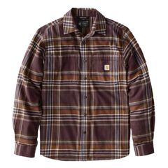 Carhartt Carhartt Flannel Plaid shirt dark sepia