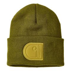 Carhartt Carhartt Knit Cuffed C Patch beanie dark bronzed green