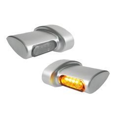 HeinzBikes HeinzBikes, Micro Winglets turn signal set. Satin chrome