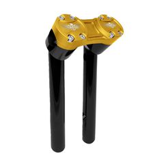 HeinzBikes HeinzBikes, Clubstyle pullback risers 8″. Black/Gold