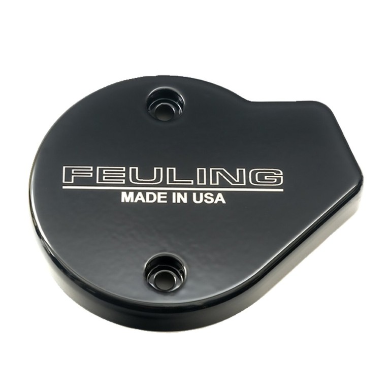 Feuling Feuling, timer cover. Feuling text logo. Black CC