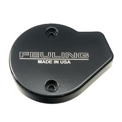 Feuling Feuling, timer cover. Feuling text logo. Black CC