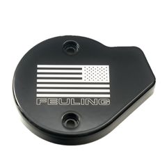 Feuling Feuling, timer cover. US Flag. Black CC