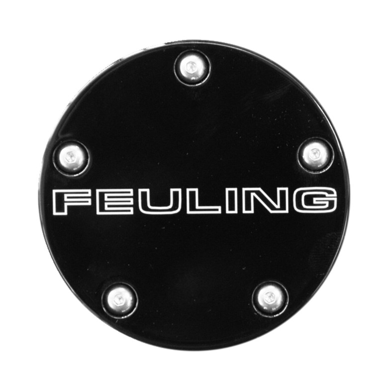 Feuling Feuling, point cover. Feuling Text logo. Black CC