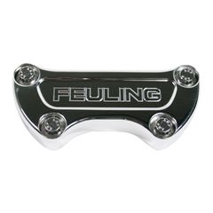 Feuling Feuling, handlebar top clamp. Feuling Logo. Chrome