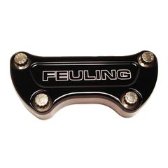 Feuling Feuling, handlebar top clamp. Feuling Logo. Black CC