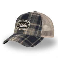 Von Dutch Von Dutch Carreaux cap gray