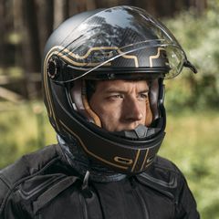 By City By City 90 Degrees Carbon helmet gold