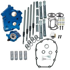 S S M8 Cam Chest kit – Chain drive, no cam. Chrome