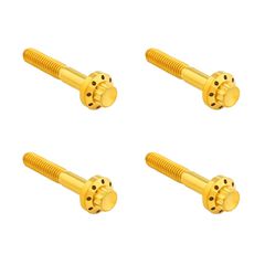 Arlen Ness Arlen Ness, titanium 12-point front fender bolt kit. Gold