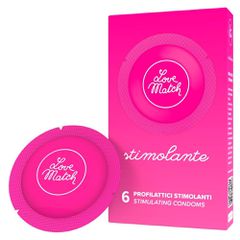 Love Match Stimulating 6 pieces condoms