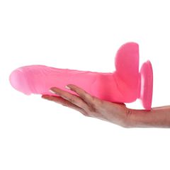 Lucio Transparent Pink Dildo-thumb-4
