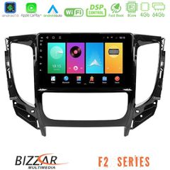 Bizzar F2 Series 8Core Android16 4+64GB Mitsubishi L200 2016-> amp; Fiat Fullback (Auto A/C) Navigation Multimedia Tablet 9 | Pancarshop