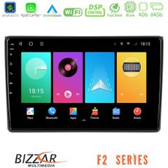 Bizzar F2 Series 8Core Android16 4+64GB Audi A4 B7 Navigation Multimedia Tablet 9 | Pancarshop