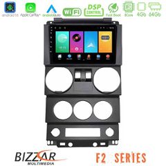 Bizzar F2 Series 8Core Android16 4+64GB Jeep Wrangler 2Door 2008-2010 Navigation Multimedia Tablet 9 | Pancarshop