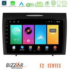 Bizzar F2 Series 8Core Android16 4+64GB Mercedes SLK Class Navigation Multimedia Tablet 9 | Pancarshop
