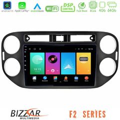 Bizzar F2 Series 8Core Android16 4+64GB VW Tiguan Navigation Multimedia Tablet 9 (23mm alarm button) | Pancarshop