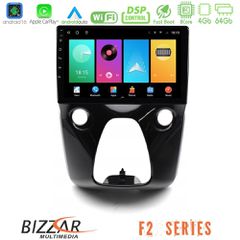 Bizzar F2 Series 8Core Android16 4+64GB Toyota Aygo | Citroen C1 | Peugeot 108 Navigation Multimedia 10 | Pancarshop