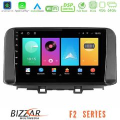 Bizzar F2 Series 8Core Android16 4+64GB Hyundai Kona 2018-2023 Navigation Multimedia Tablet 10 | Pancarshop