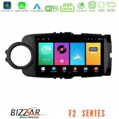 Bizzar F2 Series 8Core Android16 4+64GB Toyota Yaris Navigation Multimedia Tablet 9 (Μαύρο Χρώμα) | Pancarshop