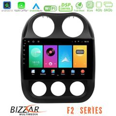 Bizzar F2 Series 8Core Android16 4+64GB Jeep Compass 2012-2016 Navigation Multimedia Tablet 9 | Pancarshop