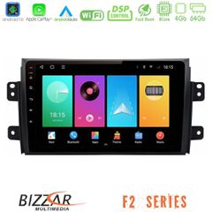 Bizzar F2 Series 8Core Android16 4+64GB Suzuki SX4 2006-2014 Fiat Sedici 2006-2014 Navigation Multimedia Tablet 9 | Pancarshop