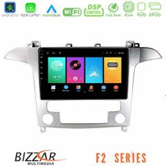 Bizzar F2 Series 8Core Android16 4+64GB Ford S-Max 2006-2012 Navigation Multimedia Tablet 9 | Pancarshop