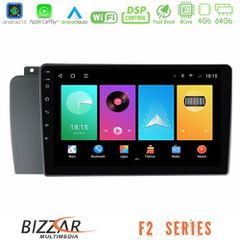 Bizzar F2 Series 8Core Android16 4+64GB Volvo S60 2004-2009 Navigation Multimedia Tablet 9 | Pancarshop