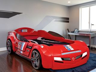 Παιδικό κρεβάτι αυτοκίνητο Cilek Turbo Racing Car BI-1334 Remote Control + Στρώμα Μπαμπού | Άριστη κατάσταση |
