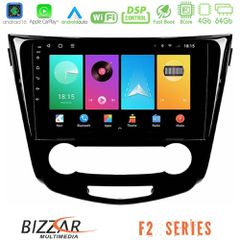 Bizzar F2 Series 8Core Android16 4+64GB Nissan Qashqai J11 (Manual A/C) Navigation Multimedia Tablet 10 | Pancarshop